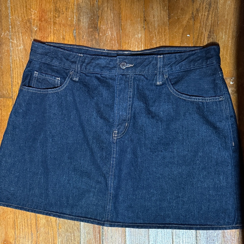 Old Navy Dark Blue Denim Mini Skirt